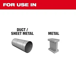 Duct/Sheet Metal and Metal For Use In, with images of a cylindrical duct piece and an I-beam to illustrate materials.