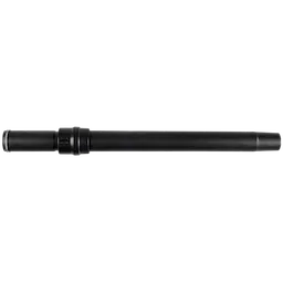 1-7/8" Telescoping Wand & Ergonomic Handle features a black, tubular design with an adjustable length and comfortable grip, suitable for use with compatible cleaning devices.