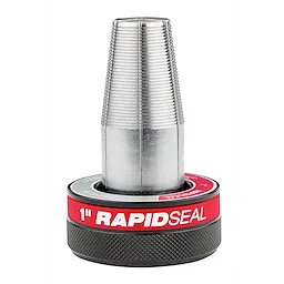 The ProPEX® Expander Head with RAPID SEAL™, 1" is a specialized tool attachment with a durable metal body and a red and black base labeled "1” RAPID SEAL".