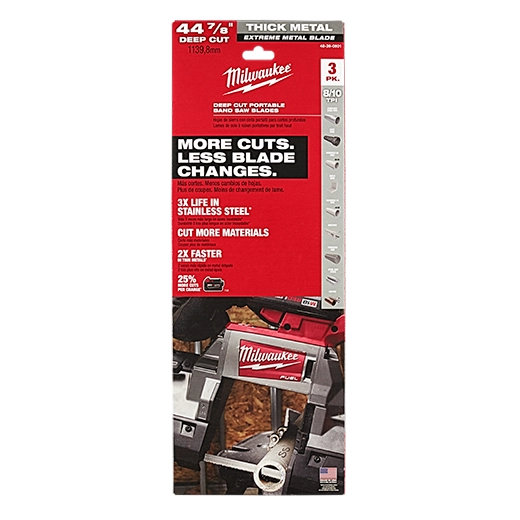 Bulk Lot Of 50 Milwaukee 48-39-0543 Band Saw Blades – 44-7/8" X 1/2", 14/18 TPI Bi-Metal – Fits 6232-6