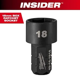 INSIDER™ Box Ratchet Socket 6 Point 18mm