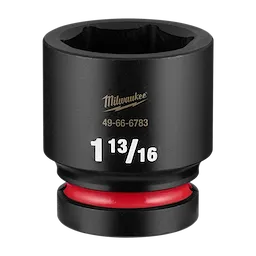 SHOCKWAVE Impact Duty 1" Drive 1-13/16" Standard 6 Point Socket standing upright with visible size markings.