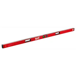 Milwaukee REDSTICK Digital Level with PINPOINT Measurement Technology, 48 inches long, vibrant red color with black accents.