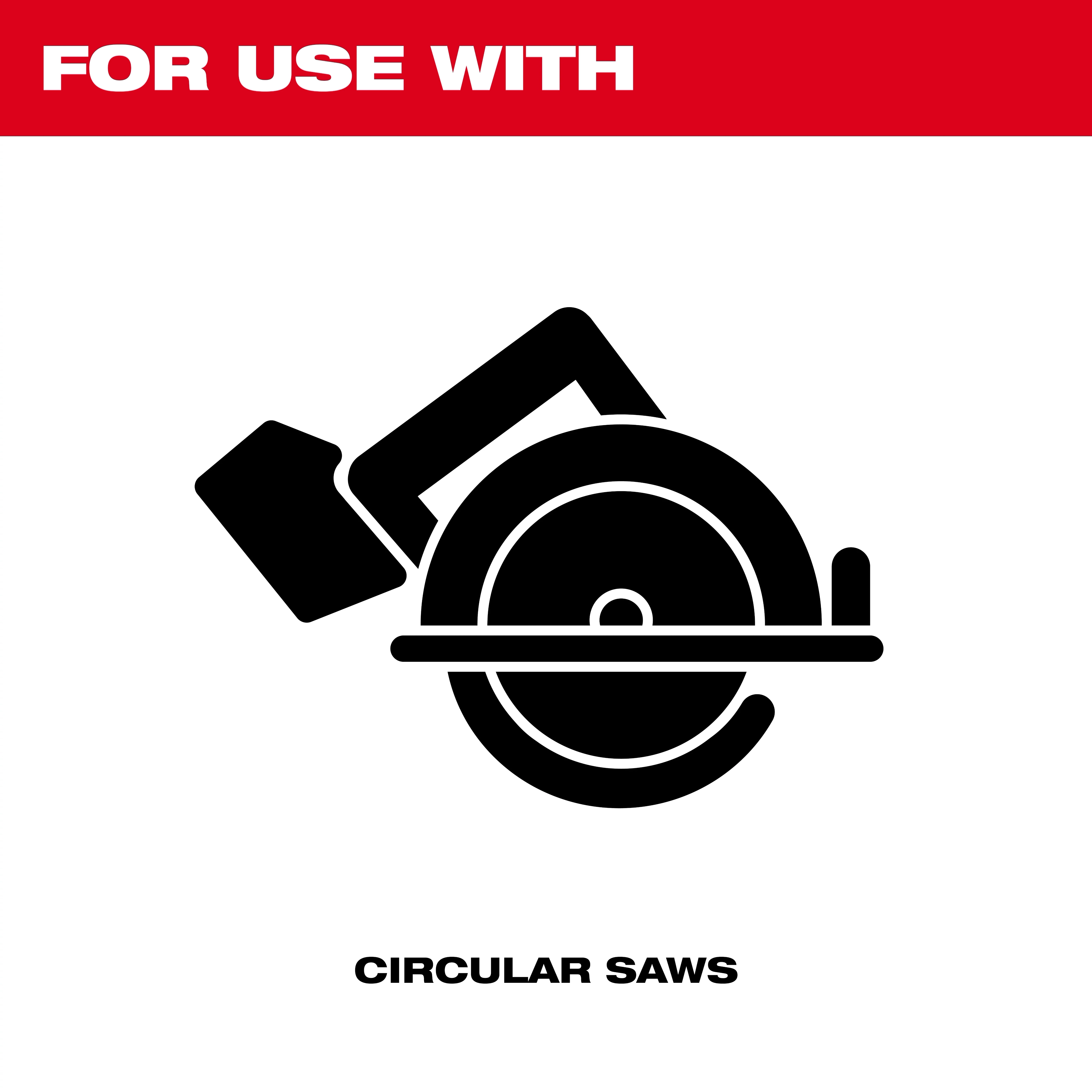 5-3/8" 16T Framing Circular Saw Blade packaging graphic showing a circular saw icon and text indicating use with circular saws.