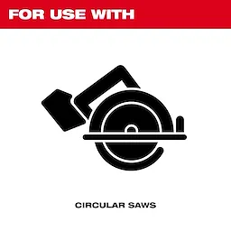 5-3/8" 16T Framing Circular Saw Blade packaging graphic showing a circular saw icon and text indicating use with circular saws.