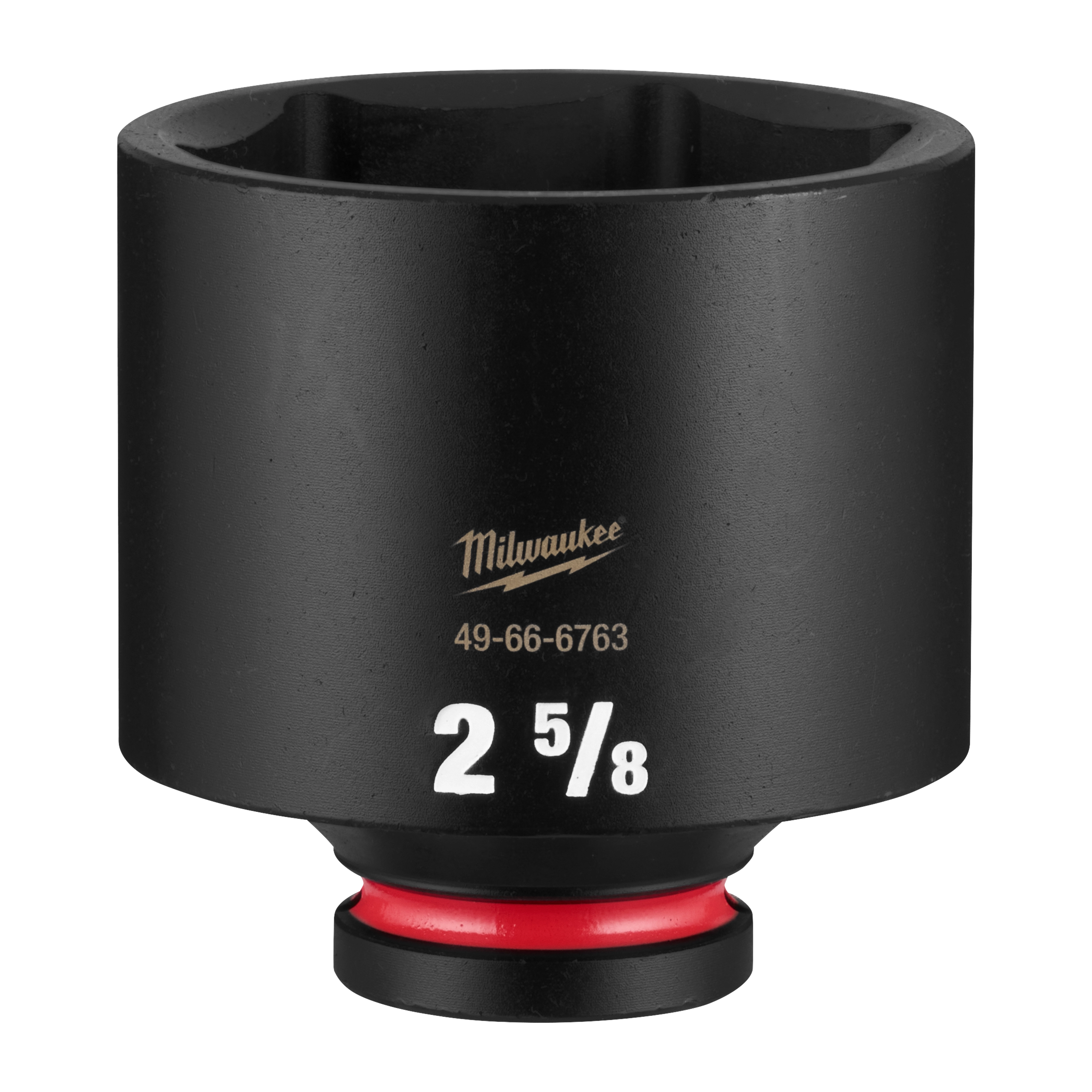 SHOCKWAVE Impact Duty 3/4" Drive 2-5/8" Deep 6 Point Socket standing upright with size marking visible.