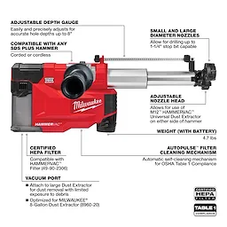 M12™ HAMMERVAC™ Universal Dust Extractor Kit