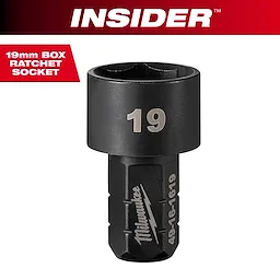 INSIDER™ Box Ratchet Socket 6 Point 19mm