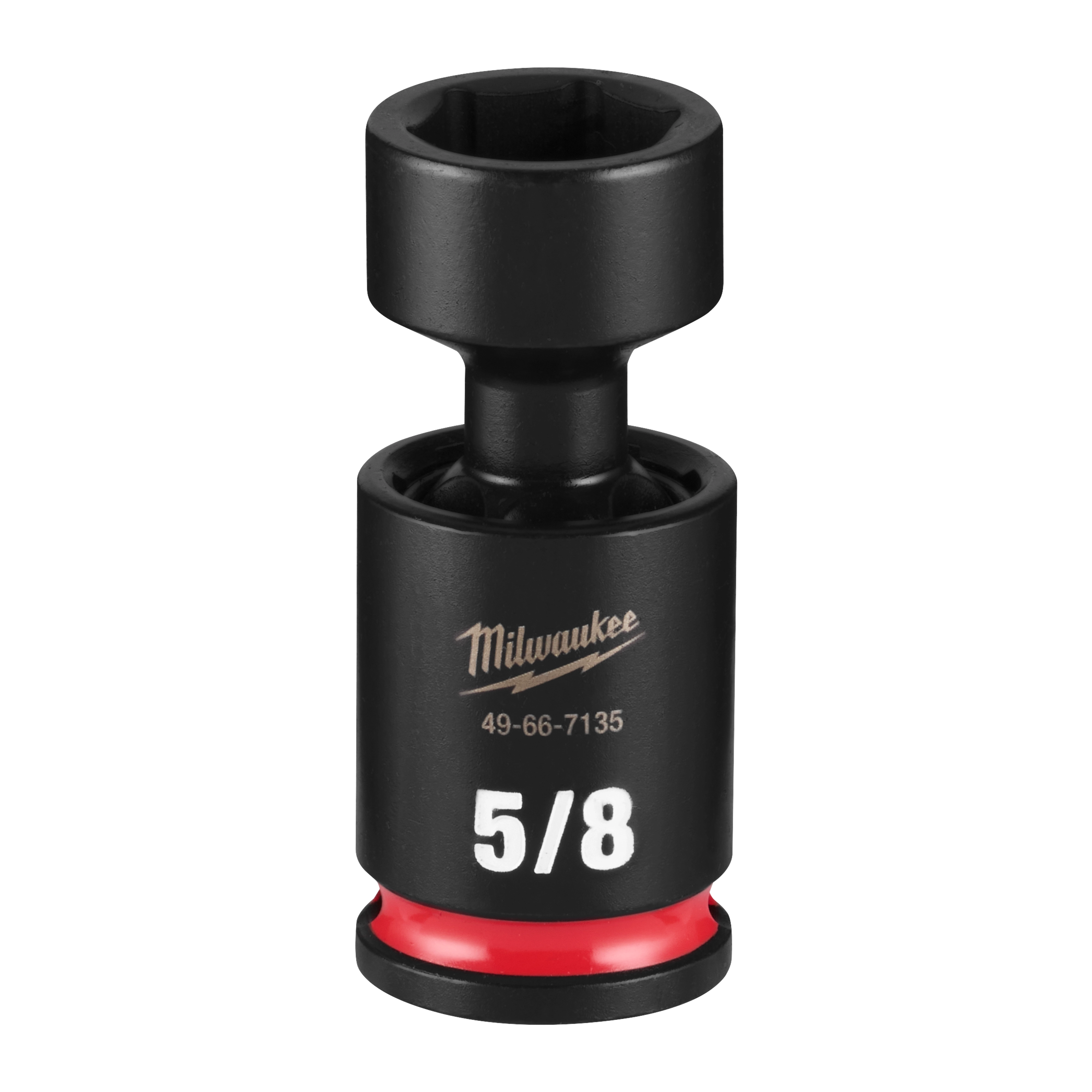 SHOCKWAVE Impact Duty 3/8" Drive 5/8" Standard Swivel Socket standing upright on a plain background.