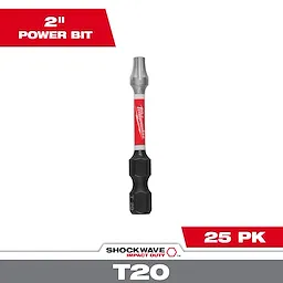 SHOCKWAVE™ 2" Impact Duty TORX® T20 Power Bits (25 PK)