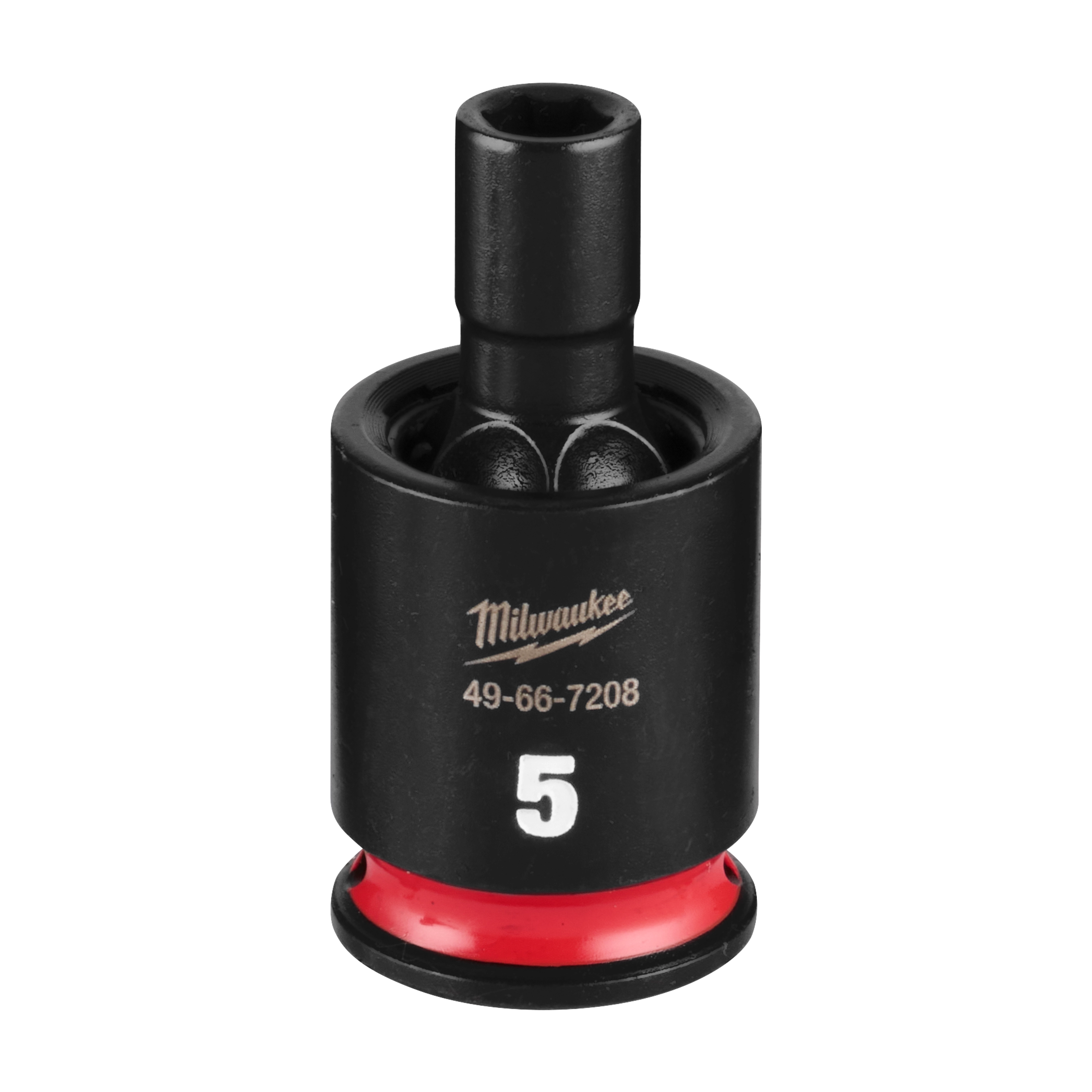 SHOCKWAVE Impact Duty 1/4" Drive 5MM Standard Swivel Socket standing upright with a visible 5 marking.