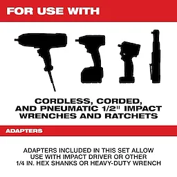 SHOCKWAVE Impact Duty Lineman's 1/2 in. Drive 2-in-1 12-Point Socket Set (10-Piece)
