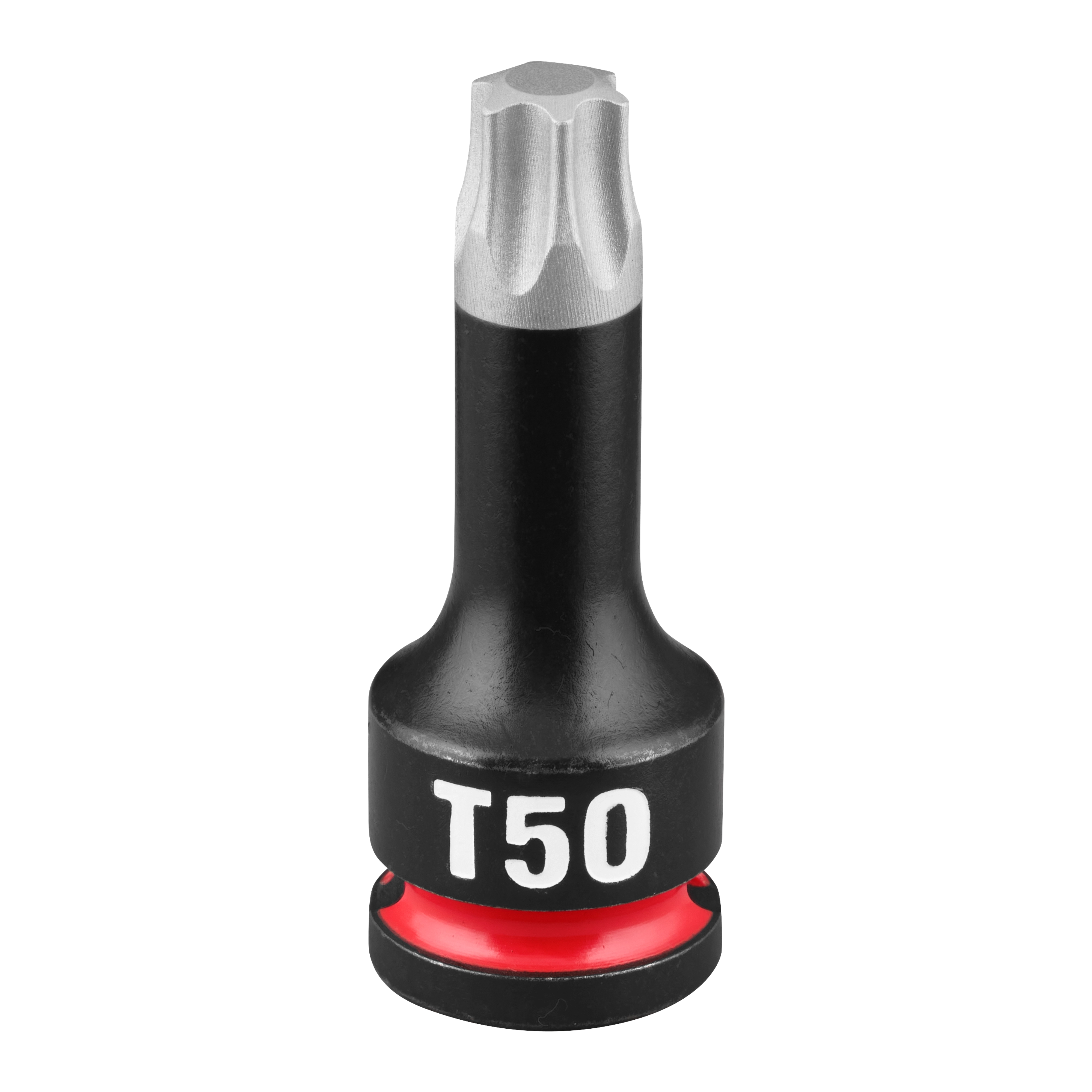 SHOCKWAVE Impact Duty 3/8" Drive 2" Torx T50 Bit Socket standing upright on a plain white background.
