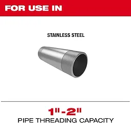 Universal Dies Image Reel for threading stainless steel pipes with a 1"-2" capacity.