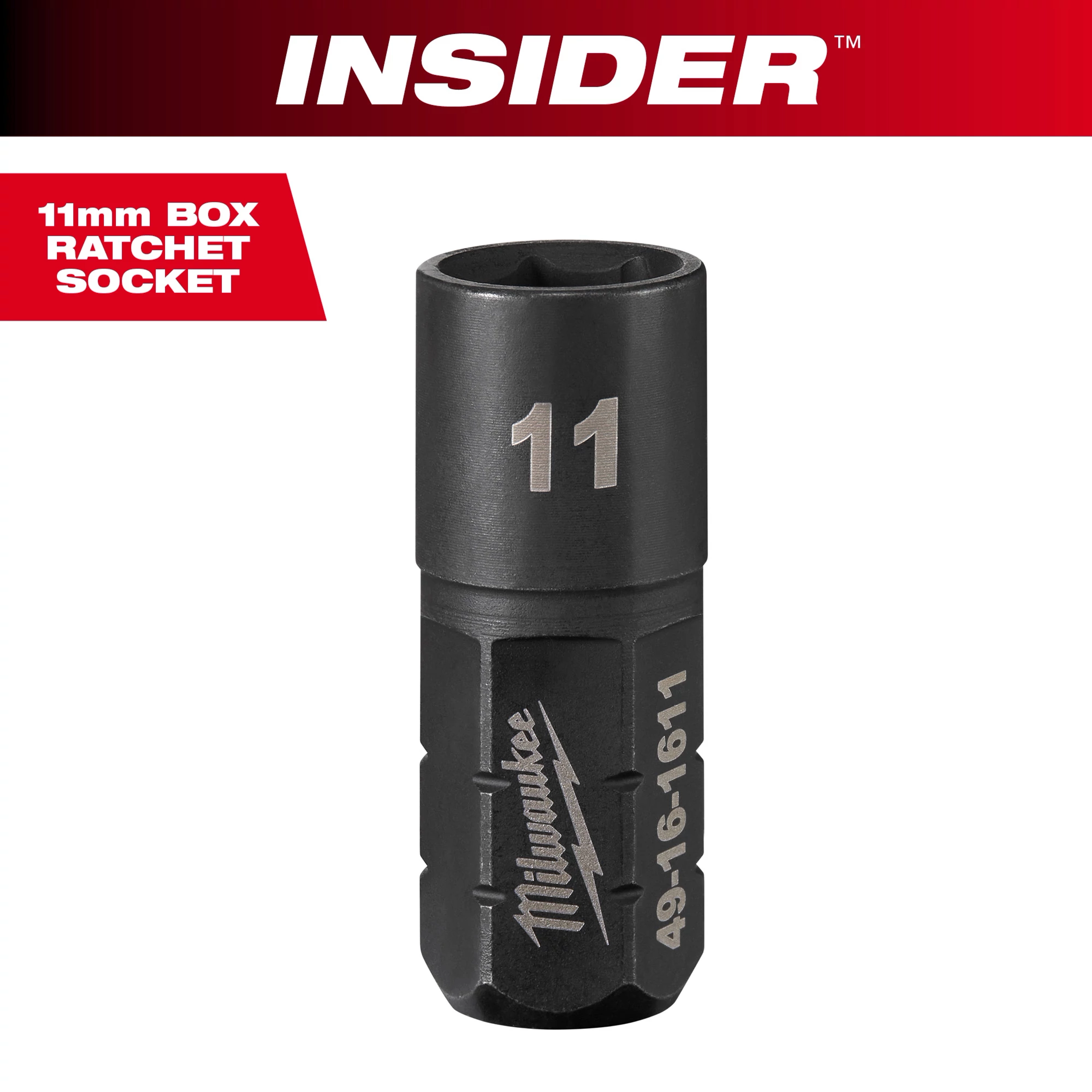 INSIDER™ Box Ratchet Socket 6 Point 11mm
