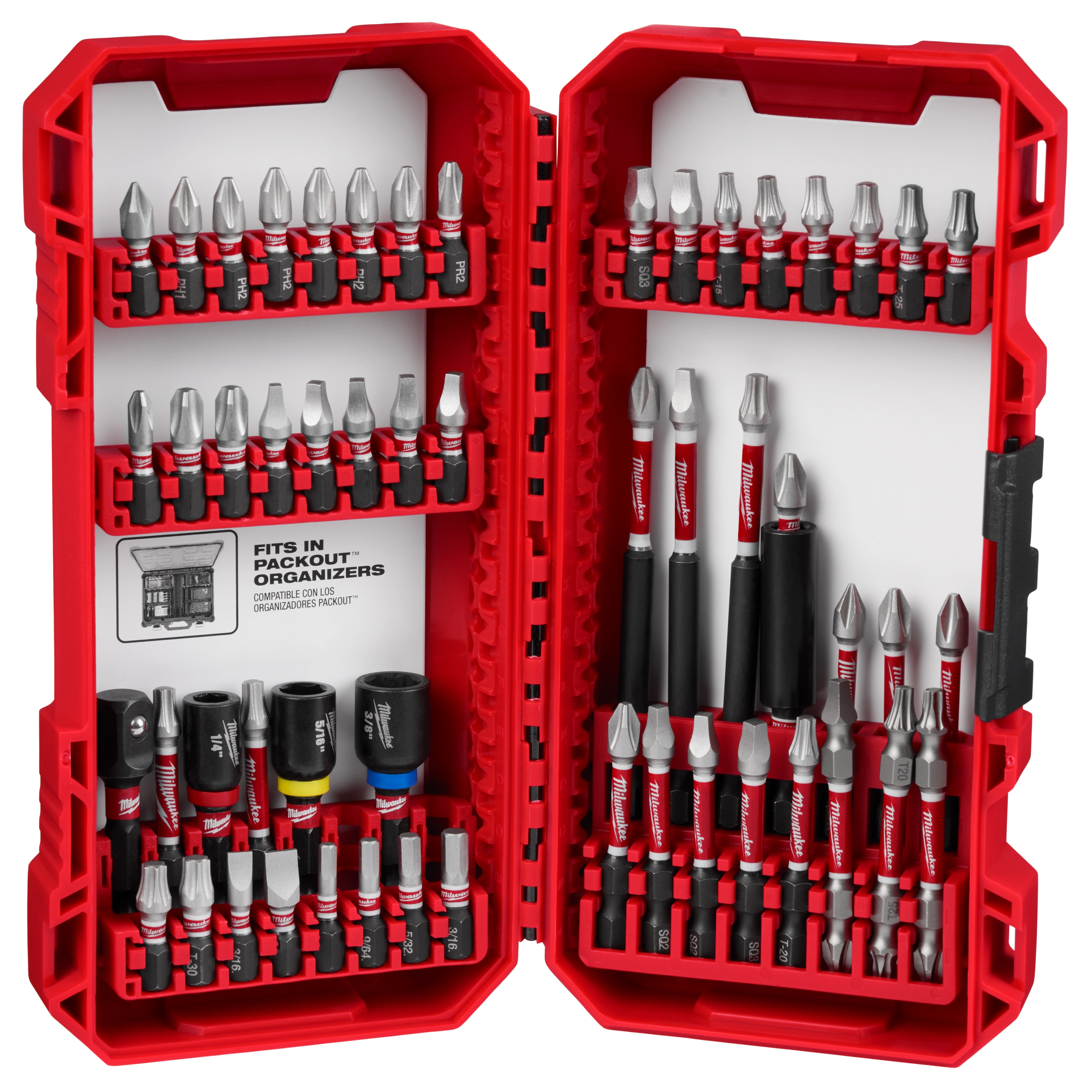 SHOCKWAVE™ Impact Duty Driver Bit Set - 54PC | Milwaukee Tool