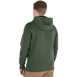 Person wearing a green FREEFLEX Pullover Hoodie, viewed from the back.
