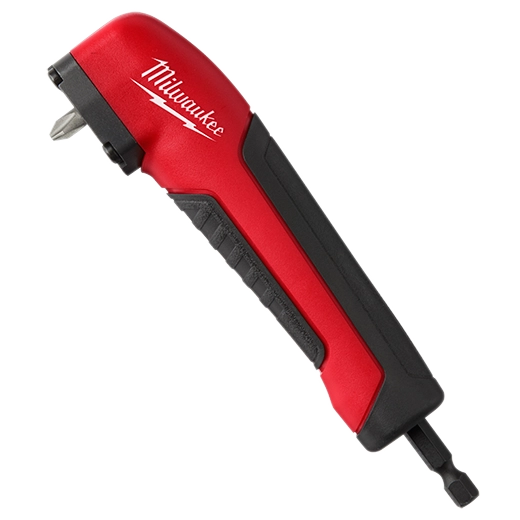 Milwaukee Shockwave Right Angle Adapter – 1/4” Hex Shank, Impact Rated, Slim Profile For Tight Spaces (48-32-2390)