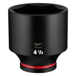 SHOCKWAVE Impact Duty 1" Drive 4-1/2" Deep 6 Point Socket standing upright on a plain background.