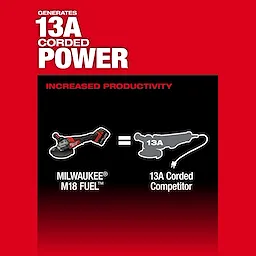 M18 FUEL™ 4-1/2"-6" Variable Speed Braking Grinder, Paddle Switch w/ ONE-KEY™