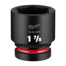 SHOCKWAVE Impact Duty 1" Drive 1-7/8" Standard 6 Point Socket standing upright with a red ring near the base.