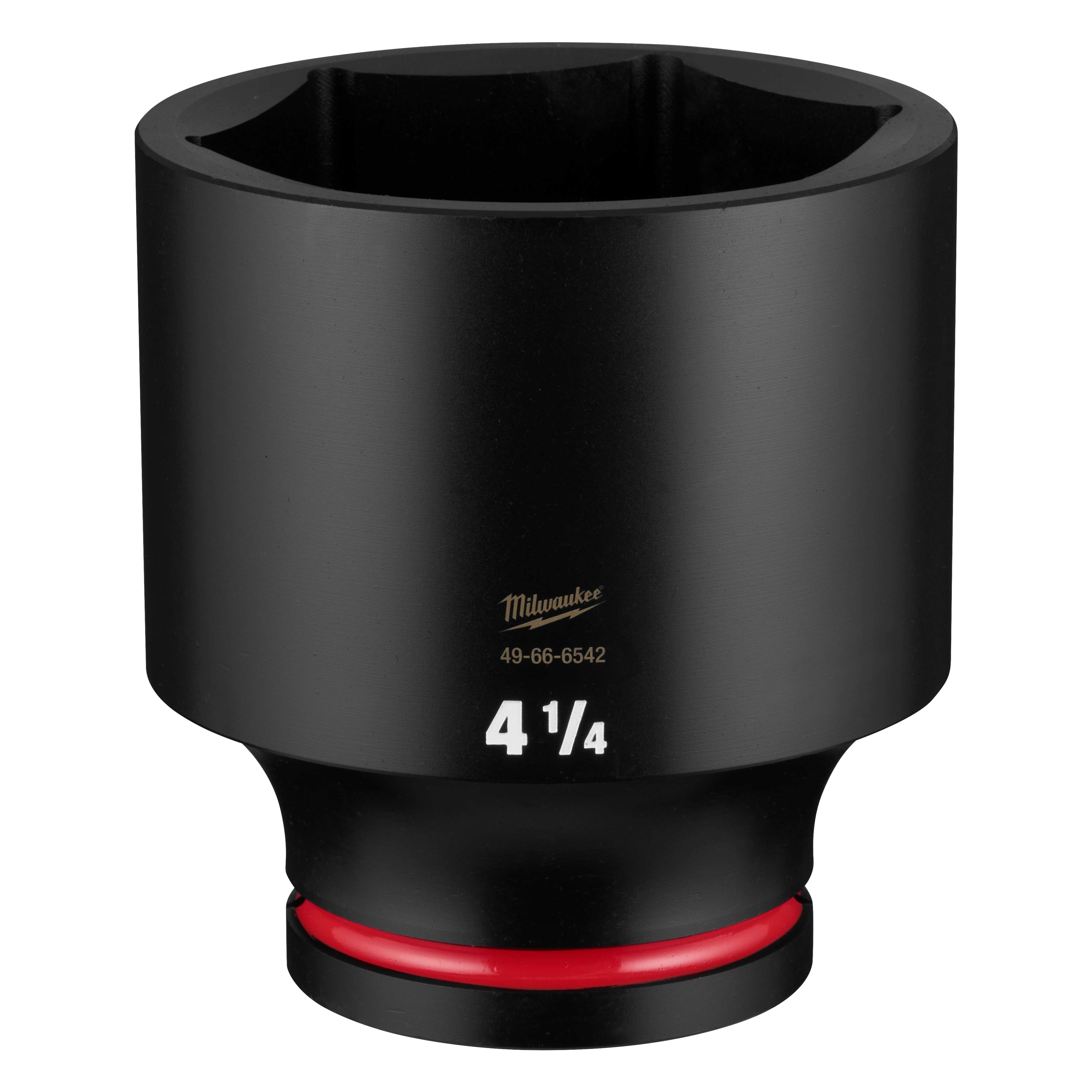 SHOCKWAVE Impact Duty 1" Drive 4-1/4" Deep 6 Point Socket standing upright on a plain background.