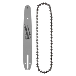 12" Narrow Nose .325" LP Pitch .043" Gauge Bar and Chain Combo Kit with a metal guide bar and matching saw chain.