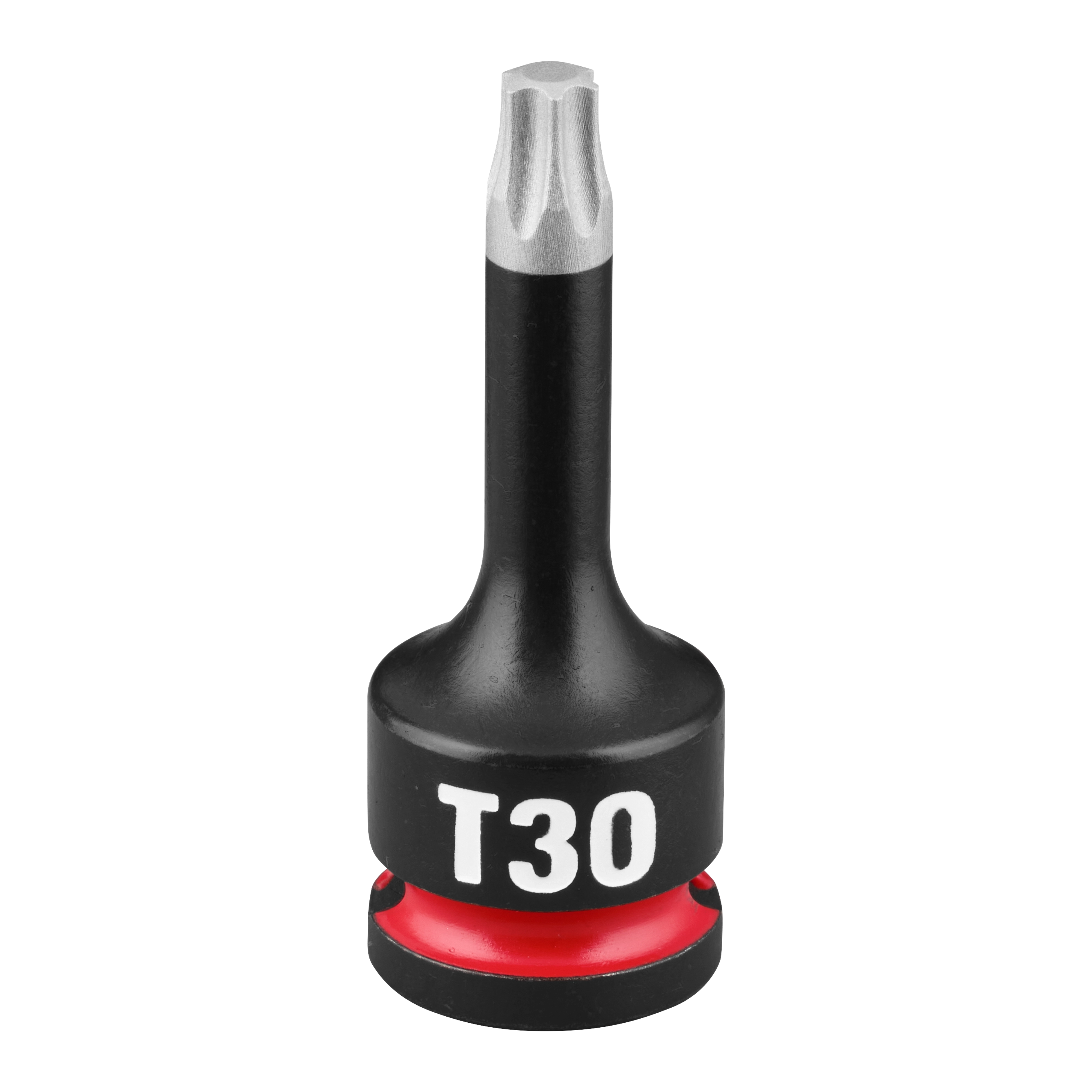 SHOCKWAVE Impact Duty 3/8" Drive 2" Torx T30 Bit Socket features a black and silver torx head, with "T30" printed in white on the socket.