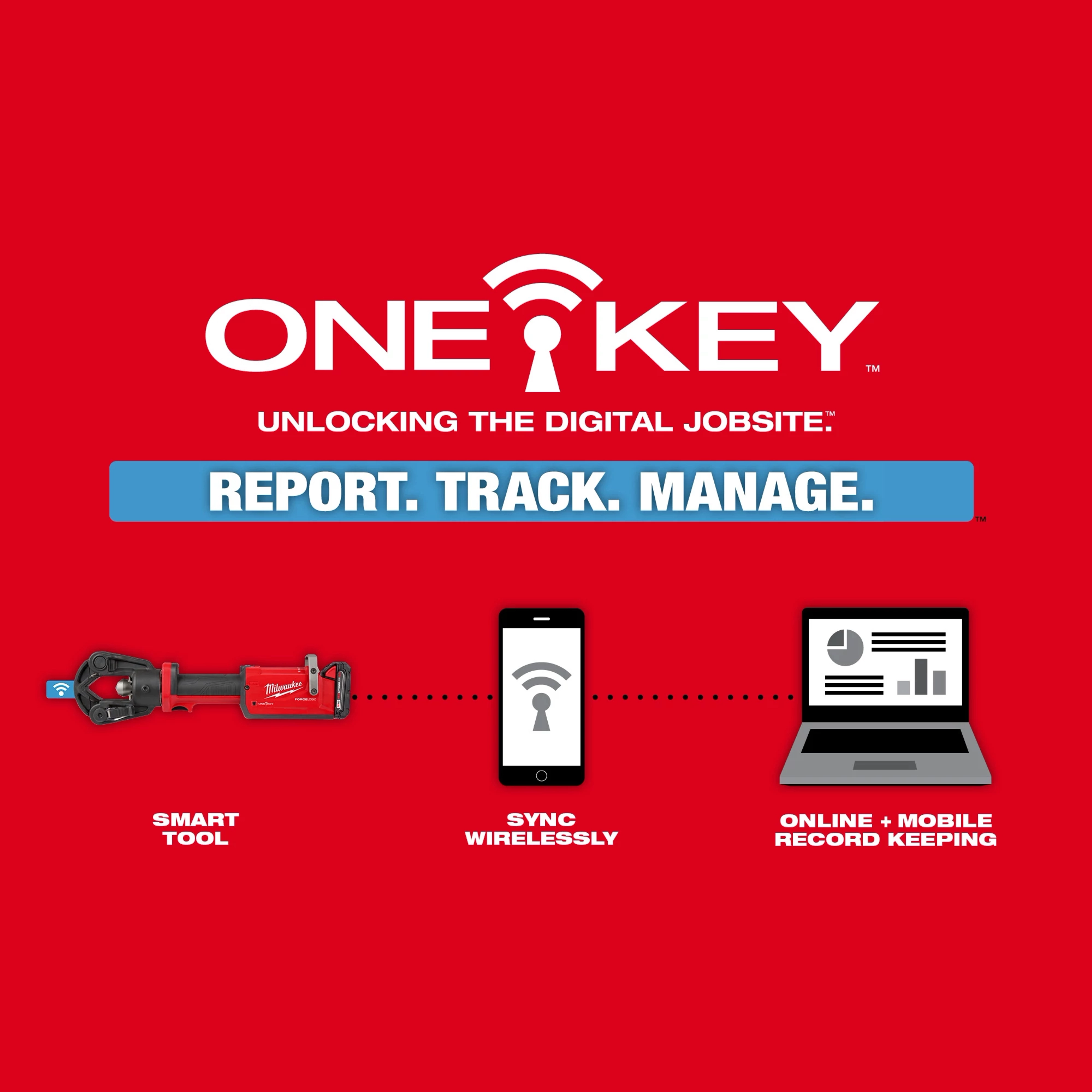 M18™ FORCE LOGIC™ 11T Dieless Latched Linear Utility Crimper