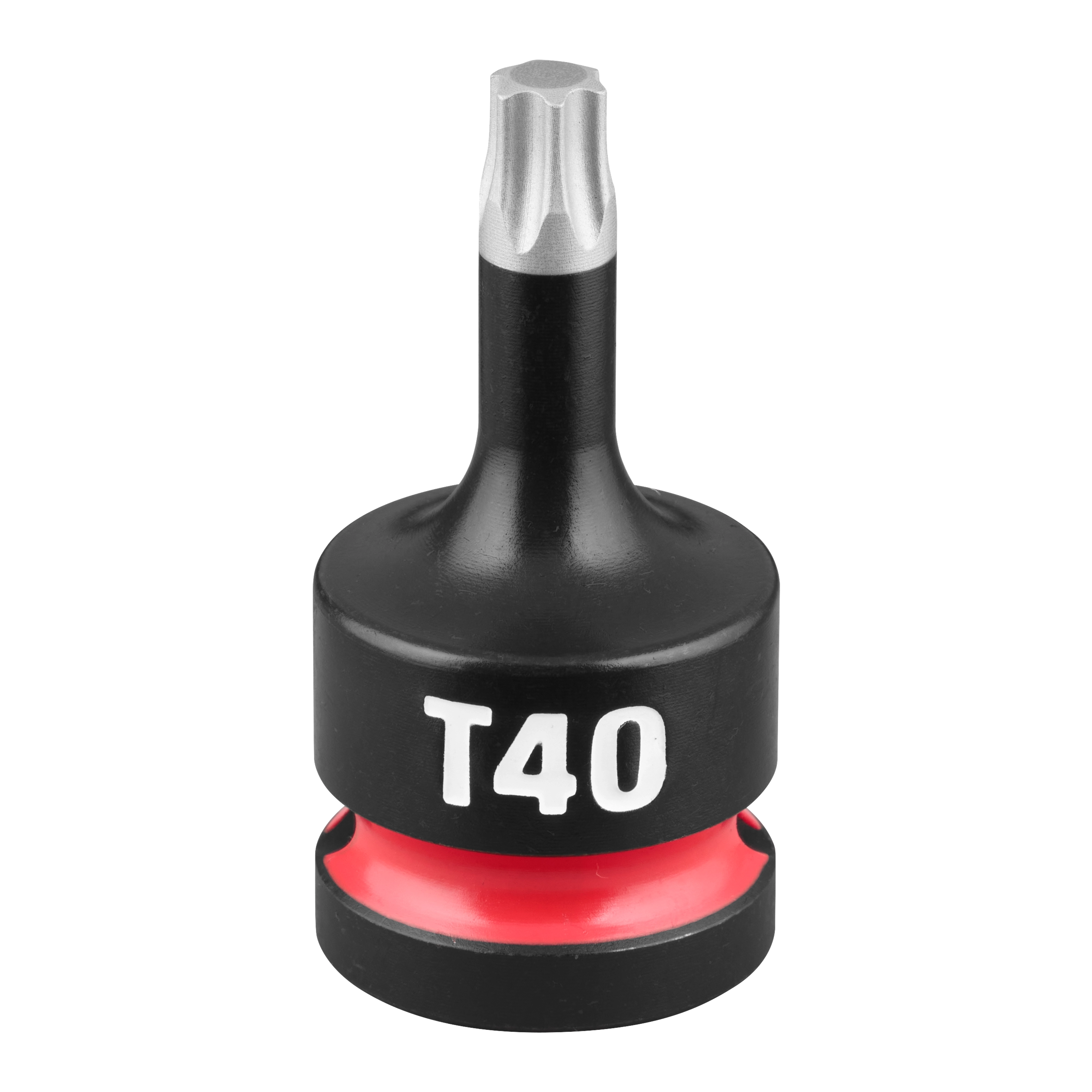 SHOCKWAVE Impact Duty 1/2" Drive 2" Torx T40 Bit Socket standing upright on a plain background.