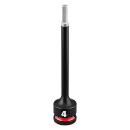 SHOCKWAVE Impact Duty 3/8" Drive 4" Hex 4mm Bit Socket standing upright on a plain background.