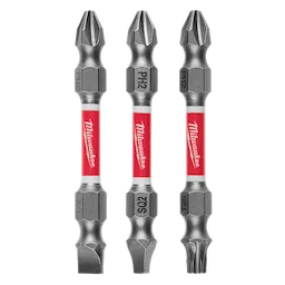 SHOCKWAVE™ Impact Duty PH2/SQ2/T25 Double Ended Driver Bits 3PC