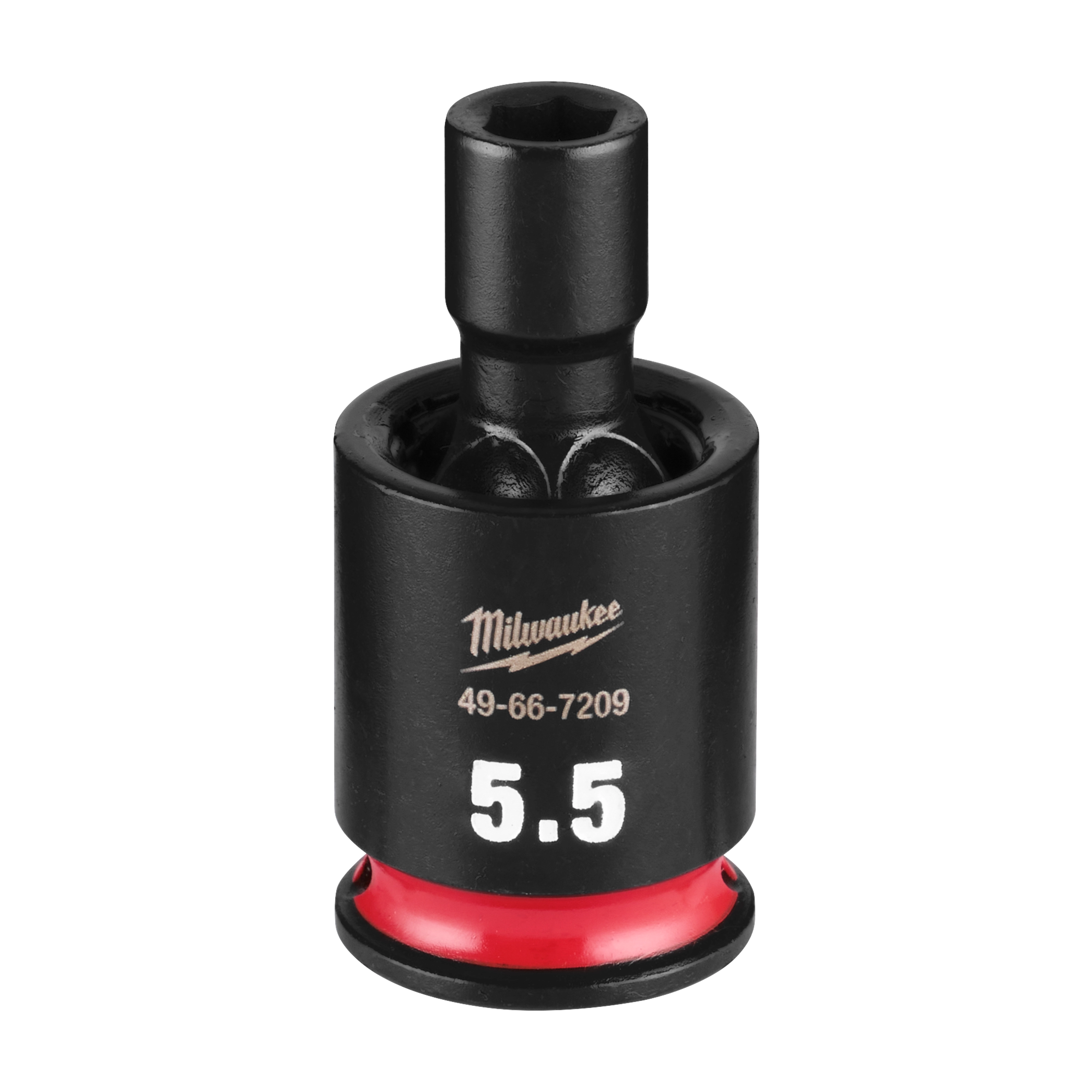 SHOCKWAVE Impact Duty 1/4" Drive 5.5MM Standard Swivel Socket standing upright on a plain background.