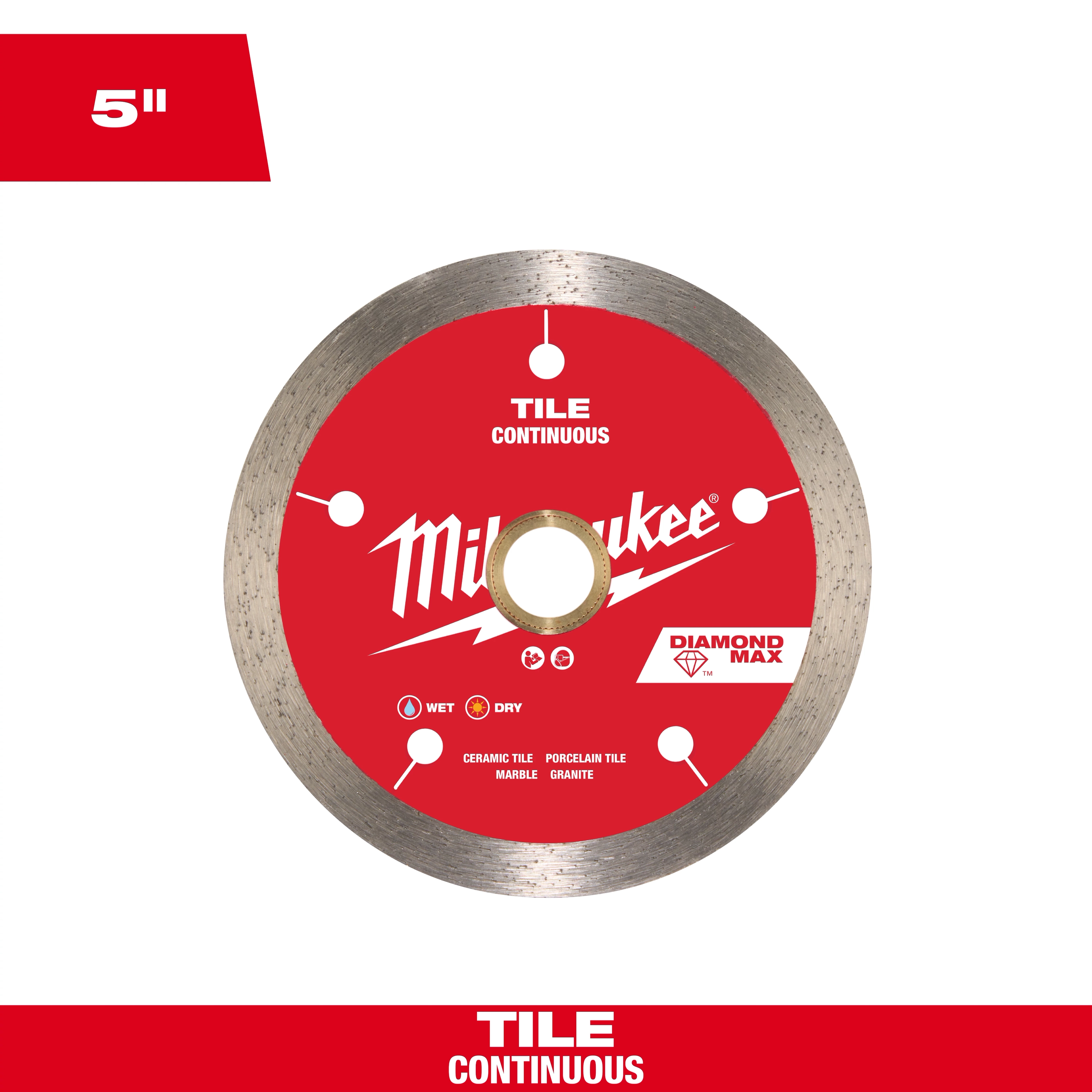 Milwaukee DIAMOND MAX™ Continuous Tile Diamond Blade