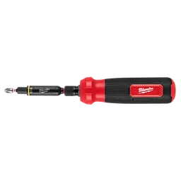 The 8-IN-1 Multi-Bit & Nut Driver with SHOCKWAVE Impact Duty Bits & Nut Drivers features a handle with a detachable bit and nut driver.