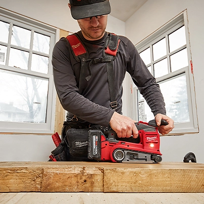 Milwaukee belt clearance sander m18
