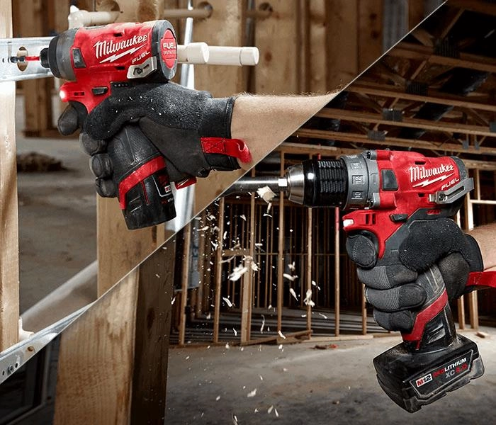 Milwaukee 12v impact sales and drill set