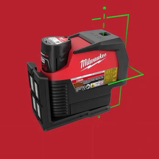 M12 Green Cross Line & Plumb Points Laser Milwaukee Tool