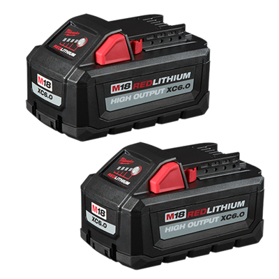 M18™ REDLITHIUM™ HIGH OUTPUT™ XC6.0 Battery Pack (2 Pk)												