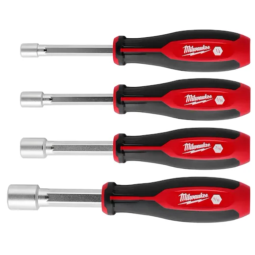 (4PC) SAE HollowCore™ Nut Driver Set Milwaukee Tool