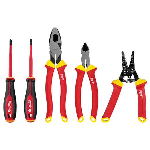 5 PC 1000V Insulated Hand Tool Set Milwaukee Tool
