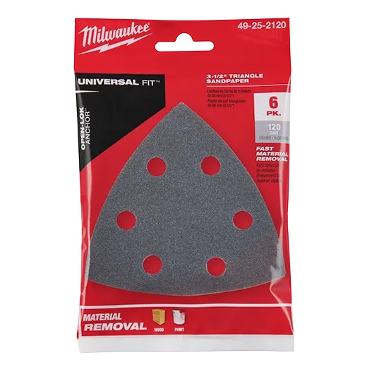 Oscilating MultiTool Triangle Sandpaper Milwaukee Tool
