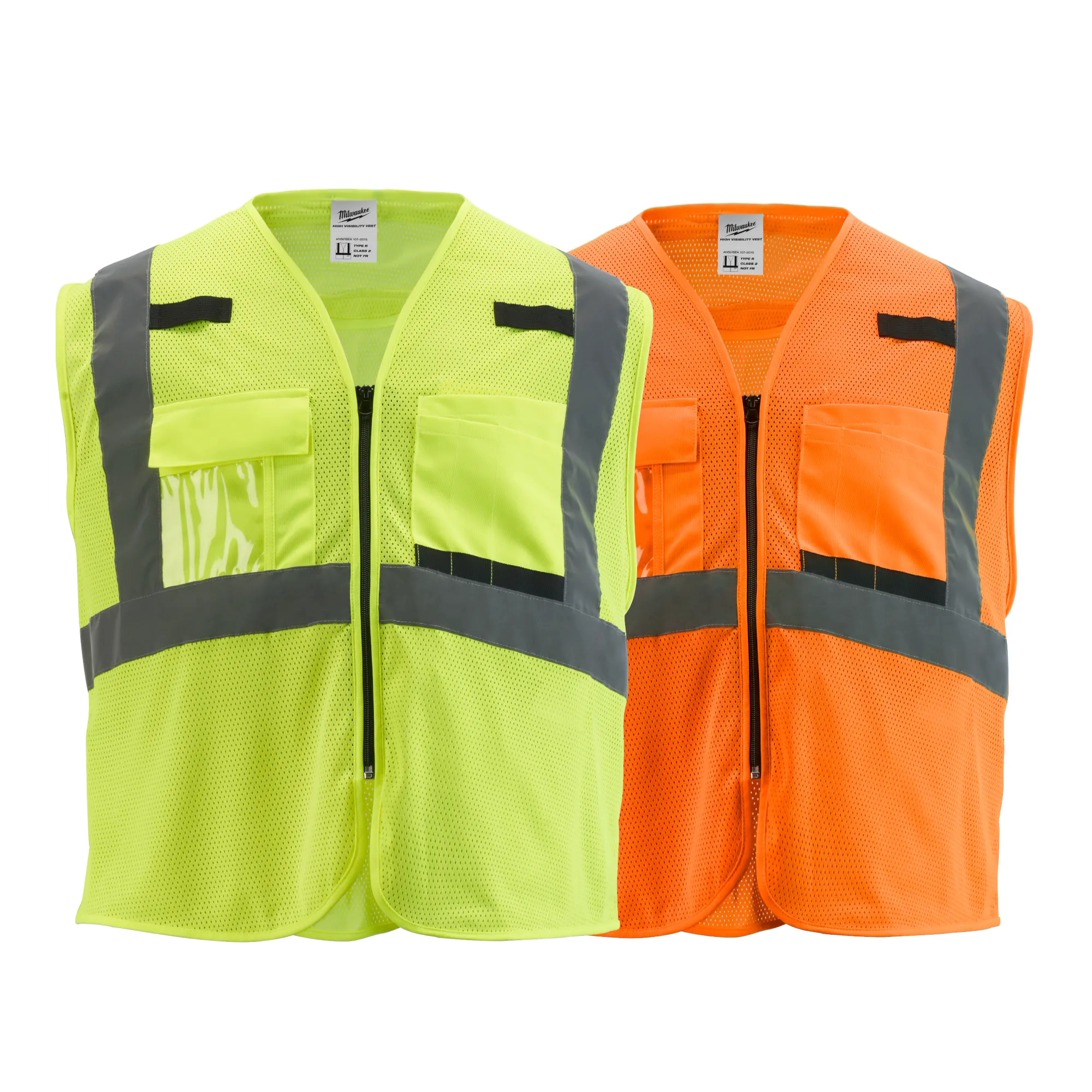 Sicalobo ANSI Class 3 High-Vis Safety Vest - 10 Pockets, Zipper Front, Reflective Tape - Yellow, Sizes M-4XL